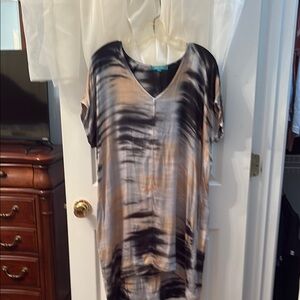 Elegant Black and Tan Women's Dress